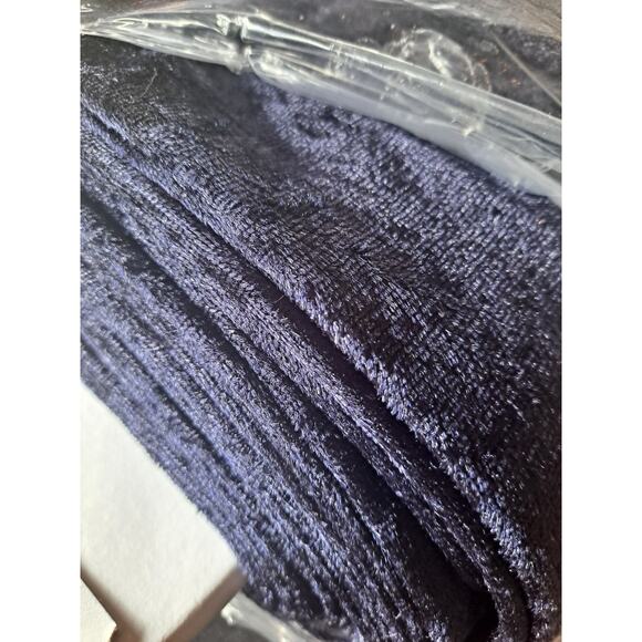 Ice Navy Blue Velvet Fabric - 100% Polyester - 25 Yard Bolt - Picture 2 of 6